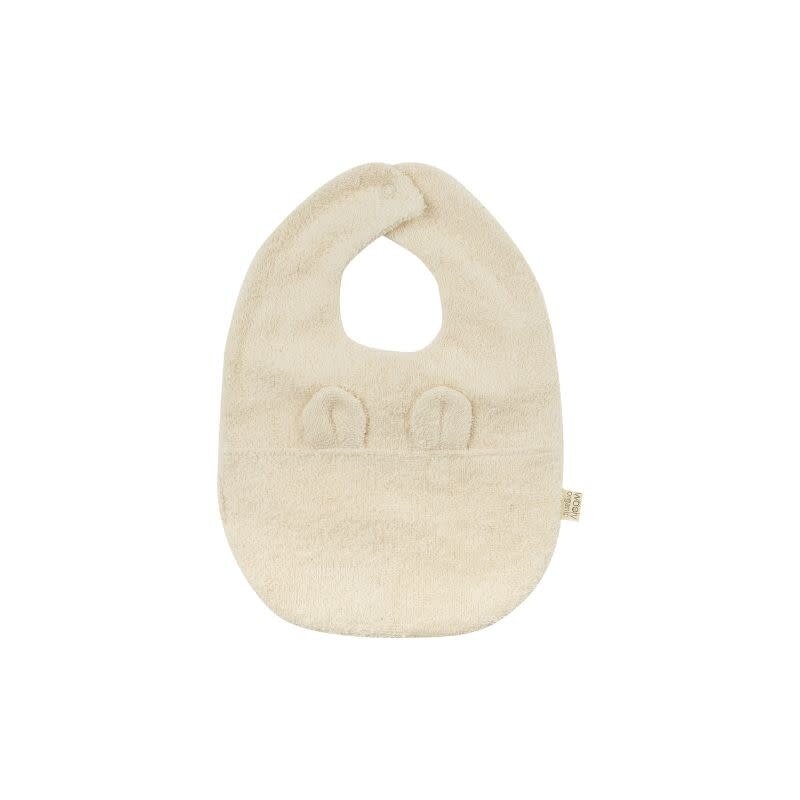 Wooly organic Slabbetje met teddy oortjes - Wooly organic