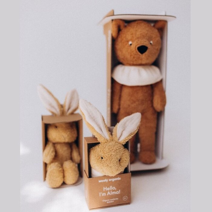 Wooly organic Knuffel teddy - Yoga - Wooly organic