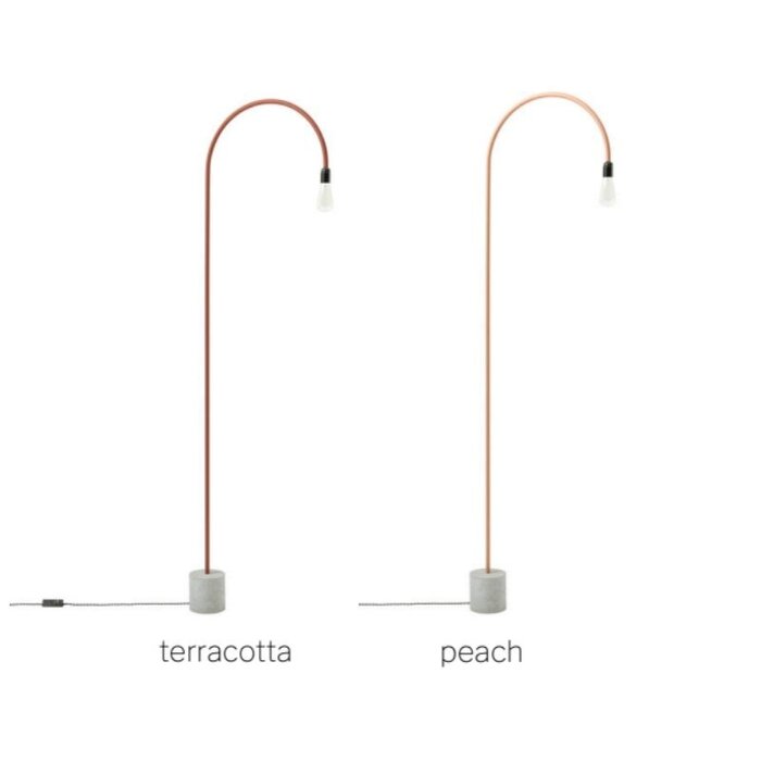 bultin bul055 lampadaire h1400 - concrete grey base