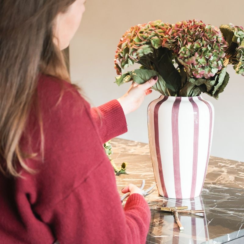 Val Pottery Funky Flower  Vaas  Large - Ø8 x H20 cm - Val Pottery