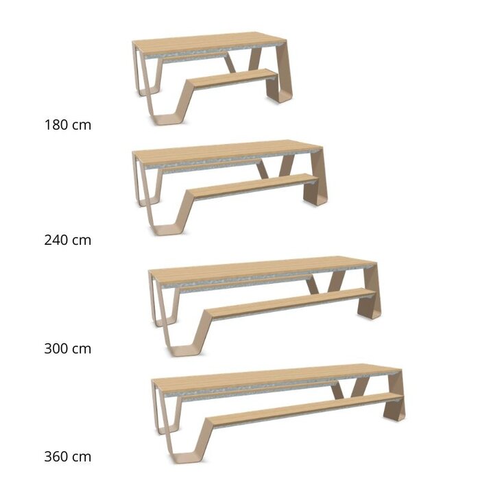 Extremis Hopper picknicktafel - Iroko - Extremis