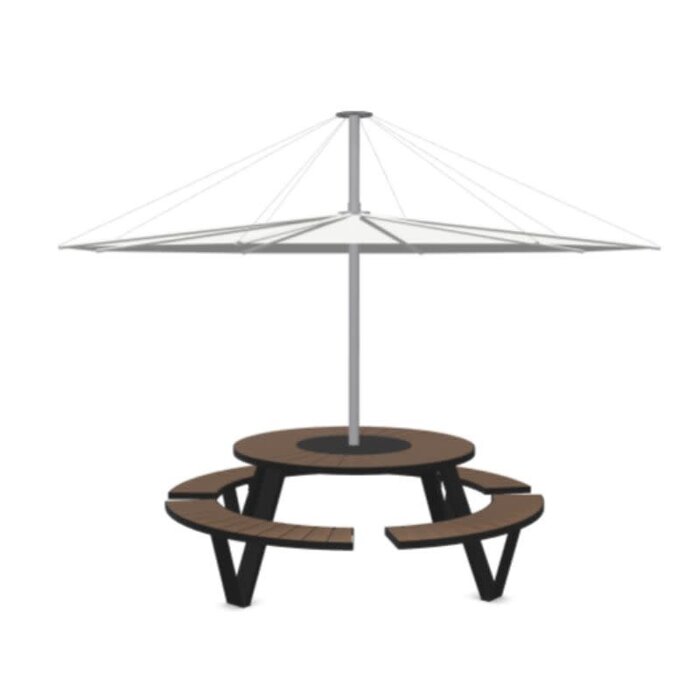 Extremis Pantagruel picnictafel met parasol - Hellwood - Extremis