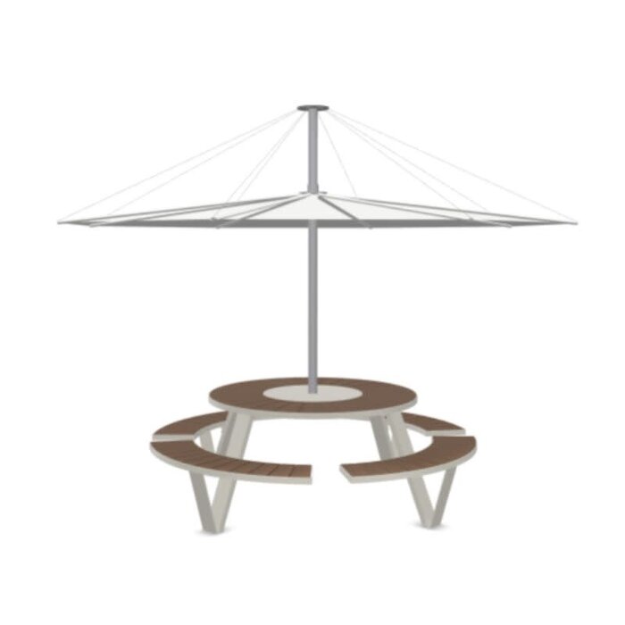 Extremis Pantagruel picnictafel met parasol - Hellwood - Extremis