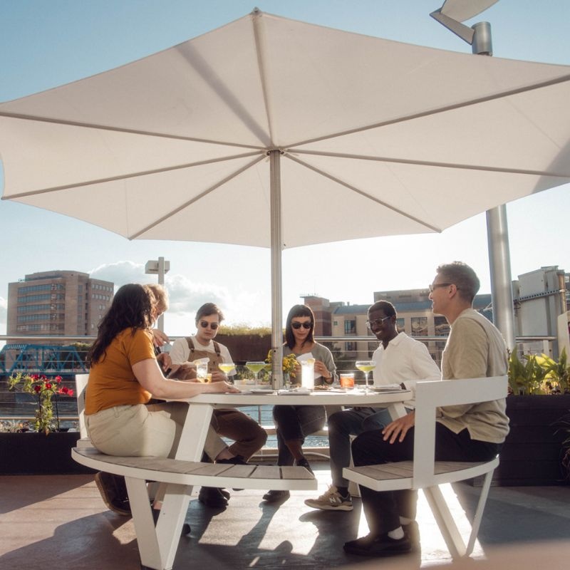 Extremis Pantagruel picknicktafel met parasol - Hellwood - Extremis