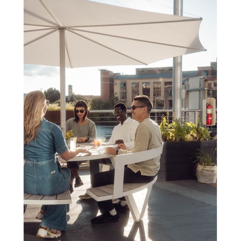 Extremis Pantagruel picnictafel met parasol - Iroko - Extremis