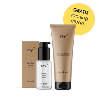 Ray Tanning Drops 30 ml + Crème Autobronzante GRATUITE