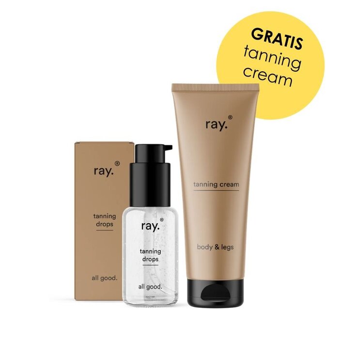 Ray Tanning drops 30 ml + GRATIS Tanning cream - Ray