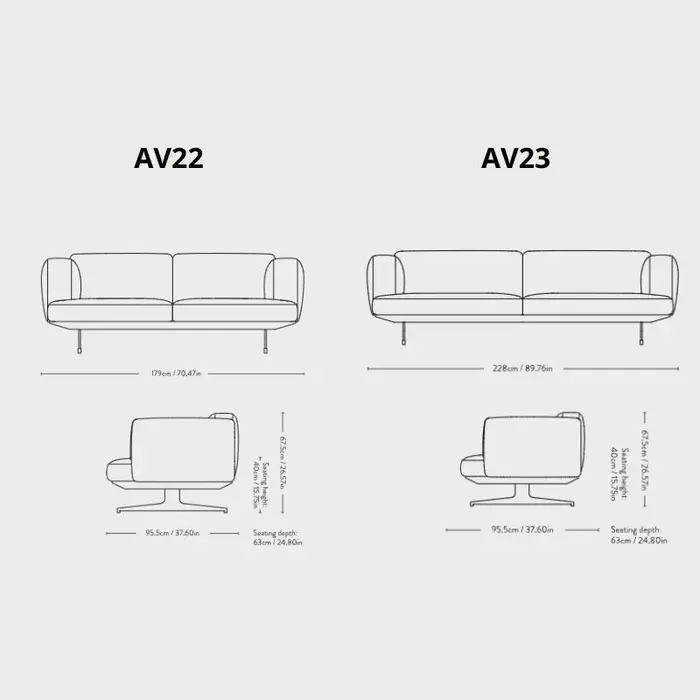 &Tradition Inland sofa AV23 (Showroom Drongen) - &Tradition