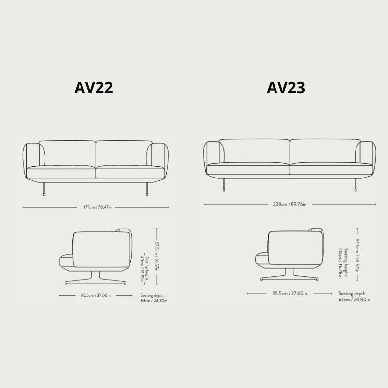&Tradition Inland sofa AV23 (Showroom Drongen) - &Tradition