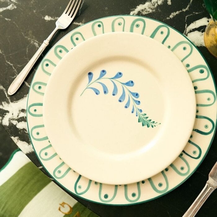 Anna + Nina Assiette Ø26,5 cm - Leaf Green - Anna+Nina