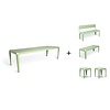 Weltevree Bended set (Tafel 270cm + 2x banken + 2x krukjes)