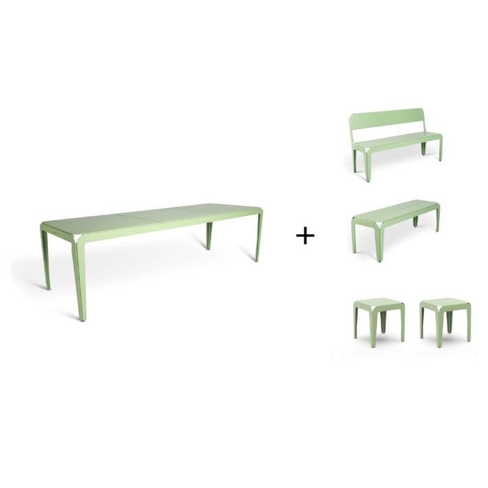 Weltevree Bended set (Tafel 270cm + 2x banken + 2x krukjes) - Weltevree