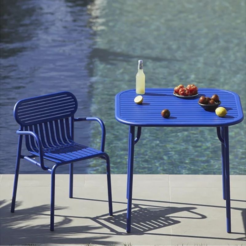 Petite Friture Tuinset 85x85 tafel + 2 stoelen Week-end - Petit Friture