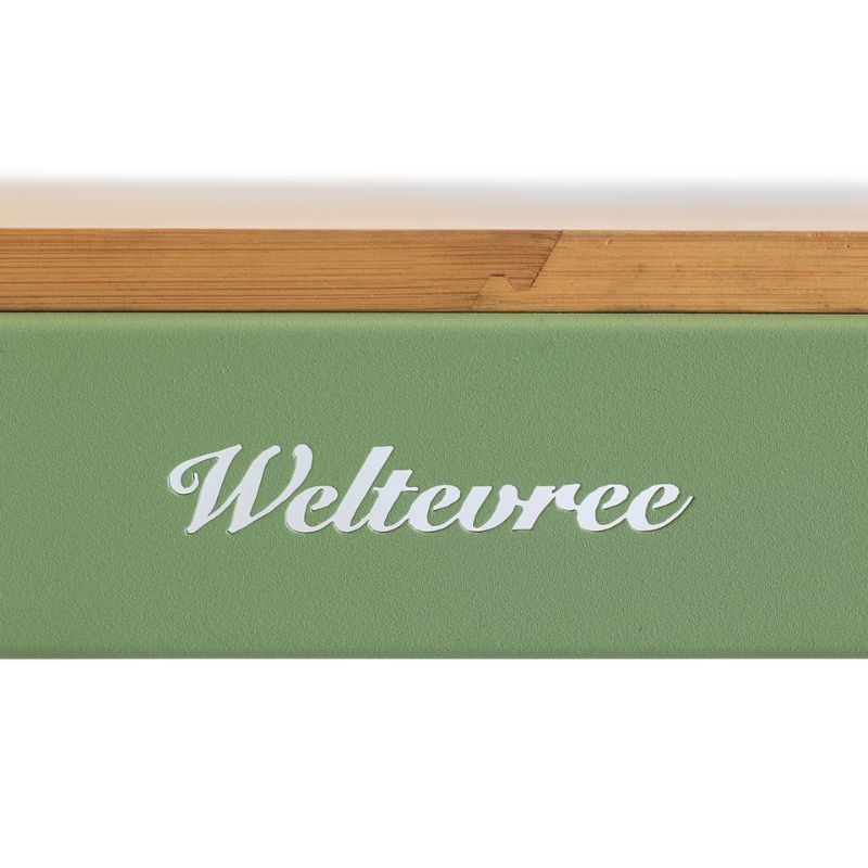 Weltevree Bended set (table en bois 220 cm + 2 bancs + 2 tabourets) - Weltevree