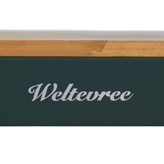 Weltevree Bended set (table en bois 220 cm + 2 bancs + 2 tabourets) - Weltevree