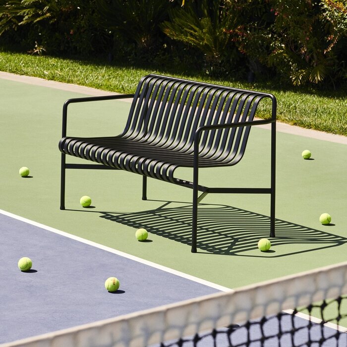 HAY Banc de repas Palissade avec accoudoirs - HAY