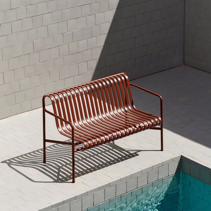 HAY Banc de repas Palissade avec accoudoirs - HAY