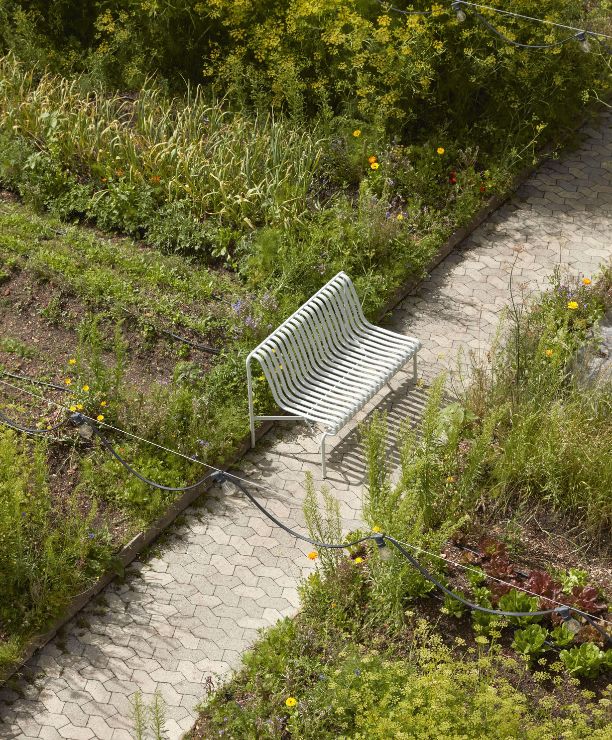 HAY Palissade dining bench without armrest - HAY