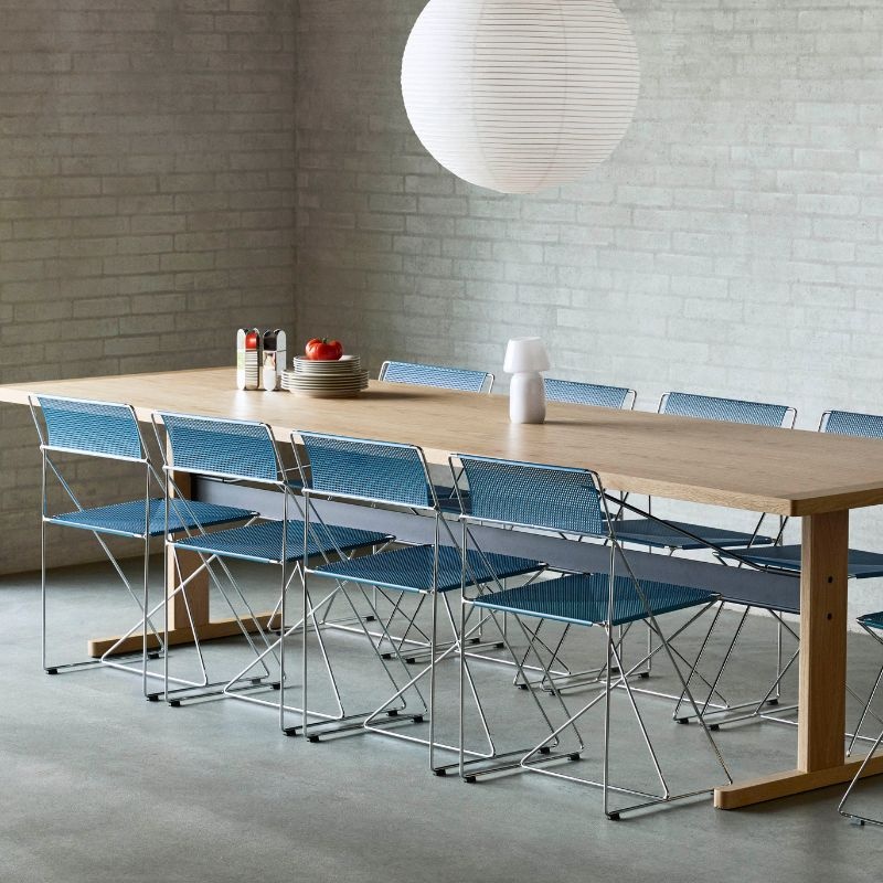 HAY X-Line stoel indoor - Chrome onderstel - HAY