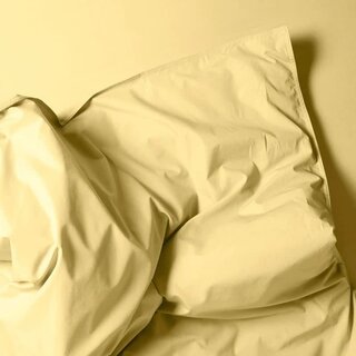 Suite702 Butter Yellow percale dekbedovertrek 240x220 cm