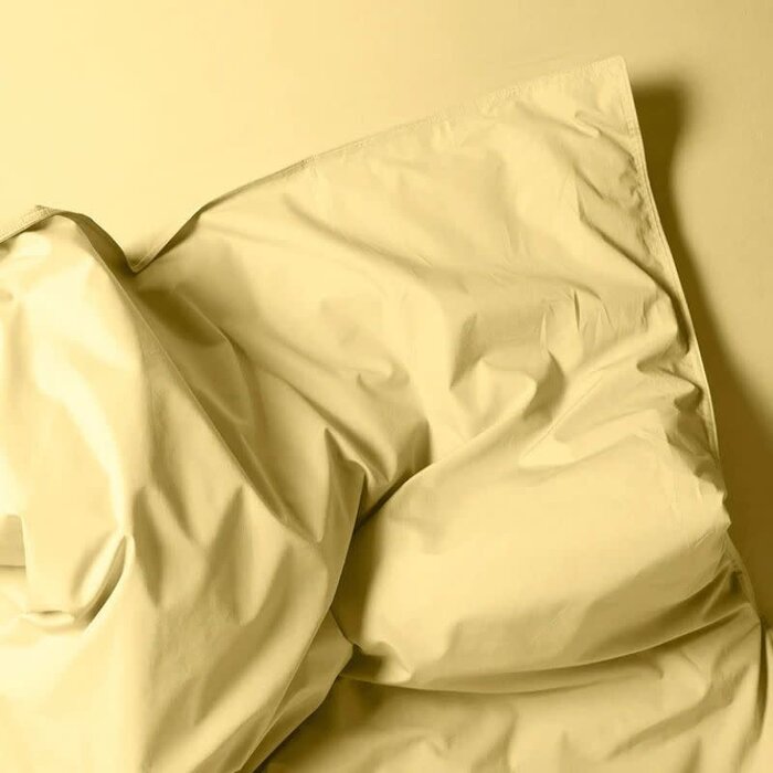 Suite702 Butter Yellow percale dekbedovertrek 240x220 cm - Suite 702