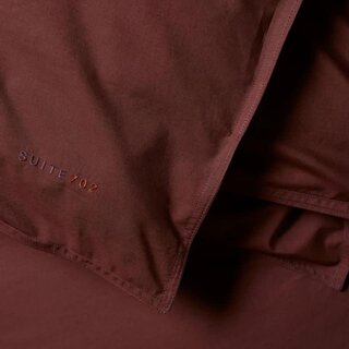 Suite702 Brique Red percale dekbedovertrek 240x220 cm