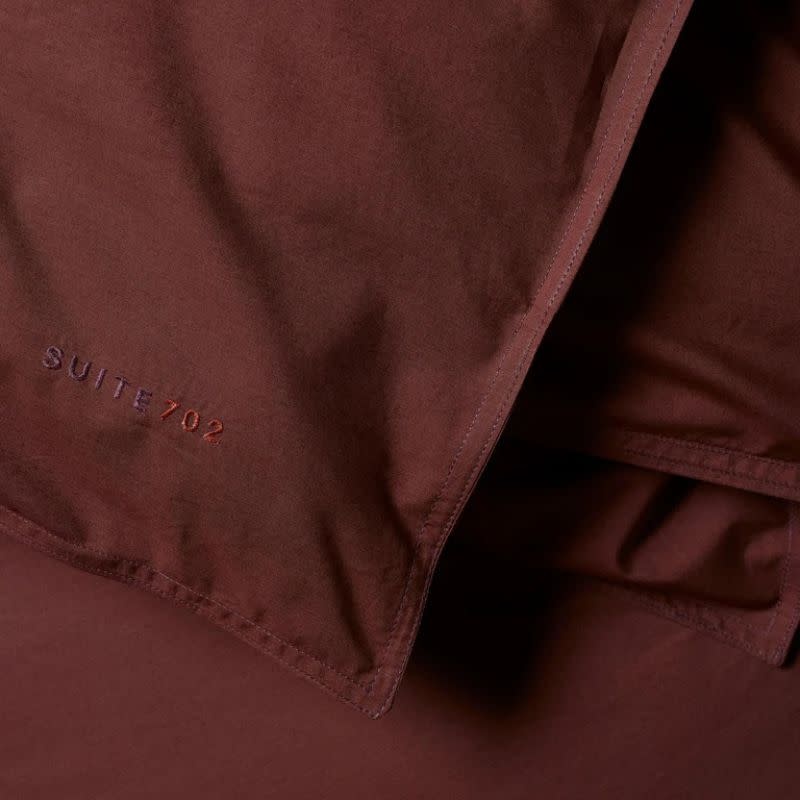 Suite702 Brique Red percale dekbedovertrek 240x220 cm - Suite702