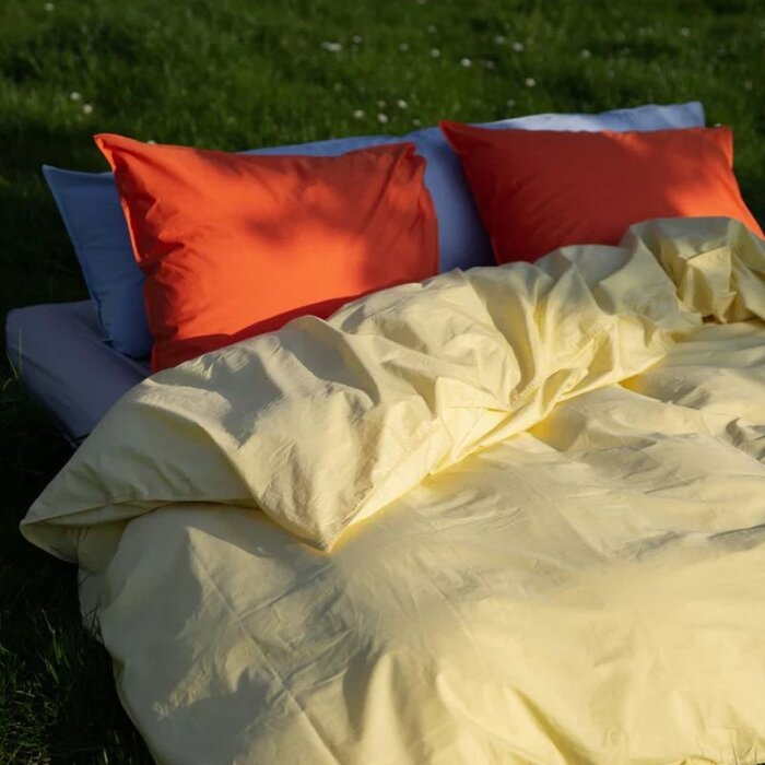 Suite702 Housse de couette en percale Butter Yellow 240x220 cm - Suite 702