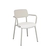 Fermob Studie stoel met armleuning - Clay grey/white