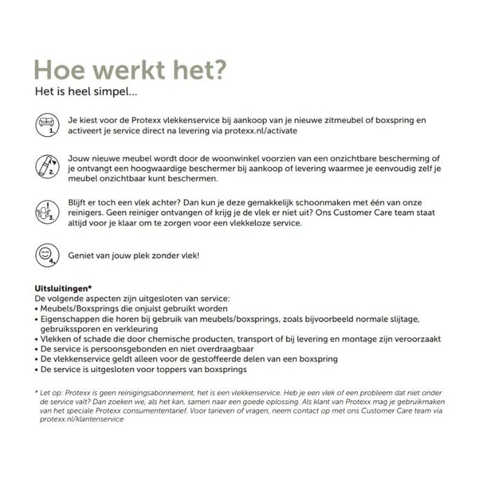 Protexx Protexx Textiel - 6/7 zit - 5 jaar service