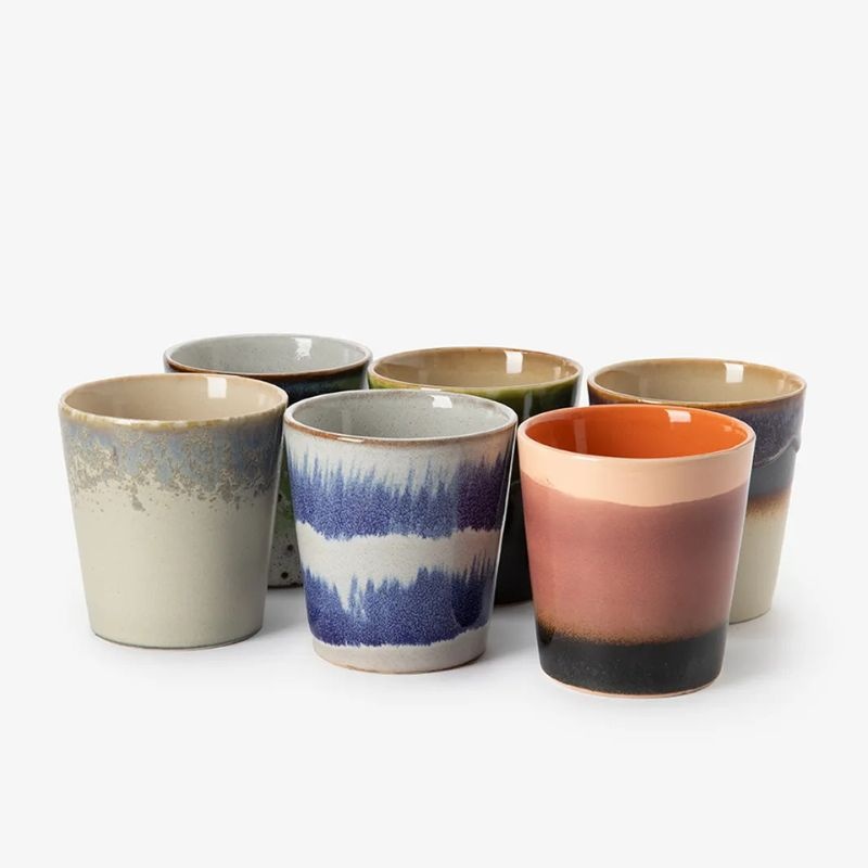 HKliving Koffiebekers (Sets van 6) - HK Living