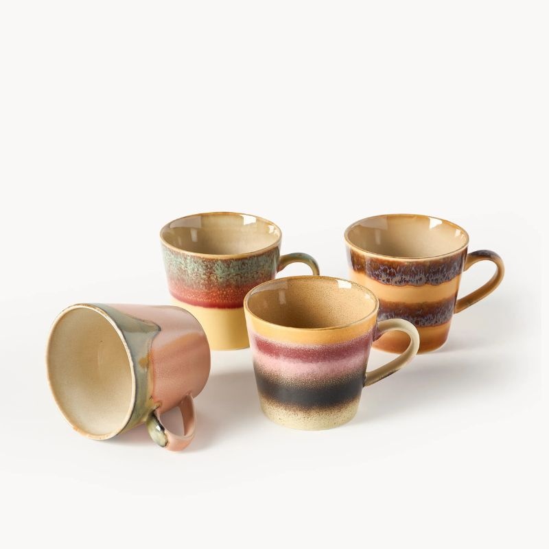 HKliving Cappuccino koffietassen (sets van 4) - HK Living