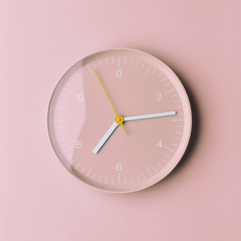 HAY Wandklok Roze - HAY