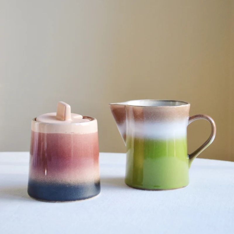 HKliving Melkkannetje en suikerpot - Foreland - HKliving