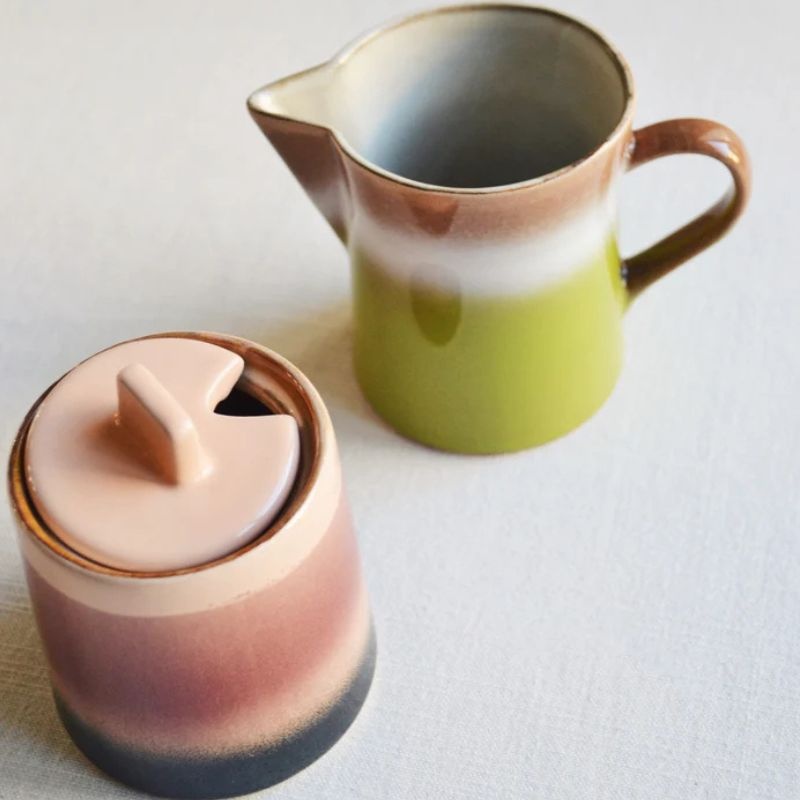 HKliving Melkkannetje en suikerpot - Foreland - HKliving