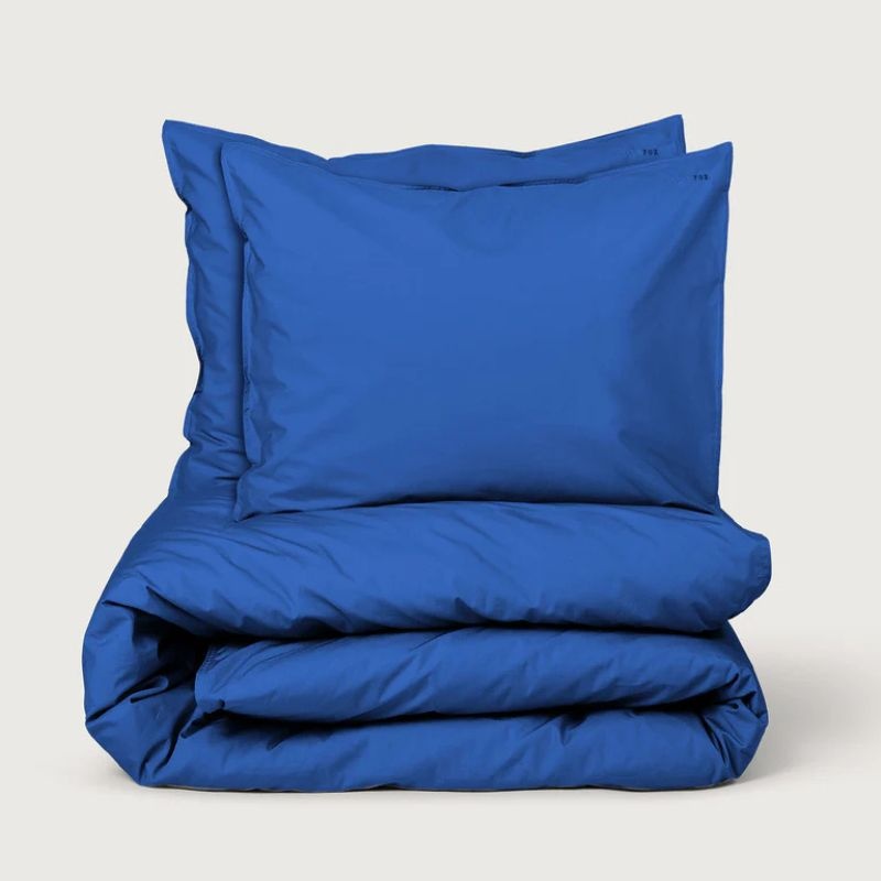 Suite702 Housse de couette bleu cobalt percale - 240x220 cm - Suite702