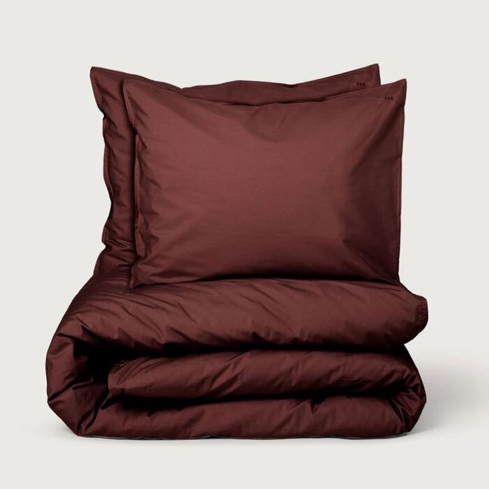 Suite702 Housse de couette en percale Brique Red 240x220 cm - Suite702