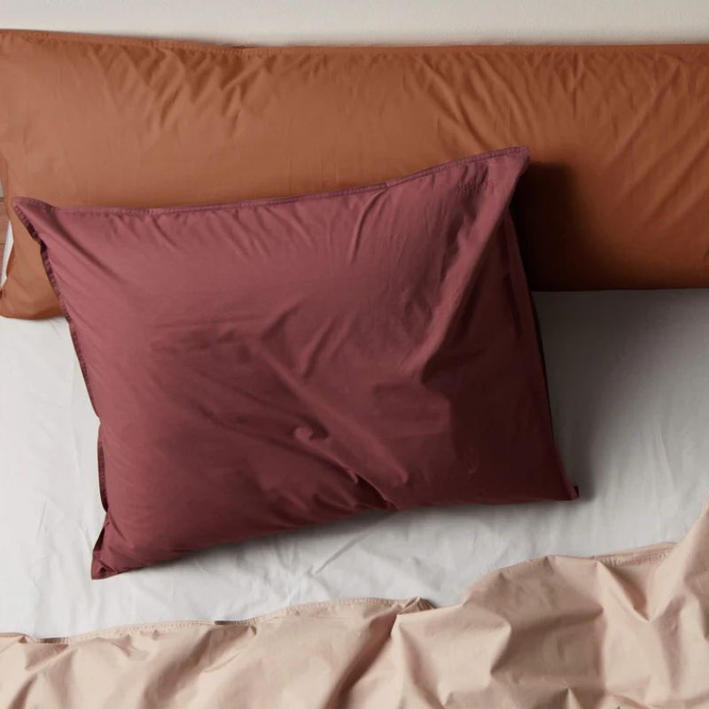 Suite702 Housse de couette en percale Brique Red 240x220 cm - Suite702