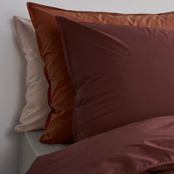 Suite702 Brique Red percale dekbedovertrek 240x220 cm - Suite702