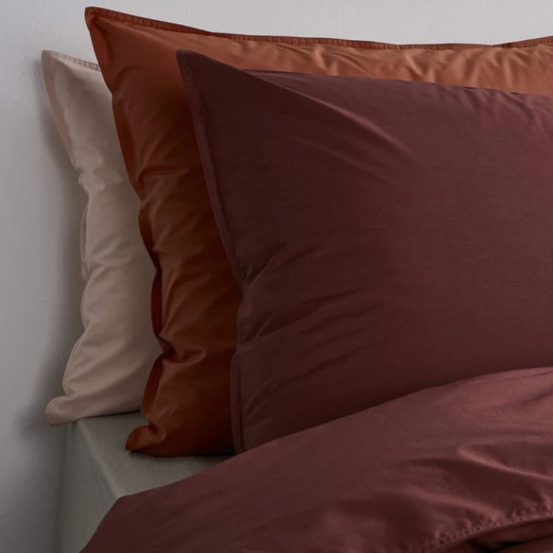 Suite702 Brique Red percale dekbedovertrek 240x220 cm - Suite702