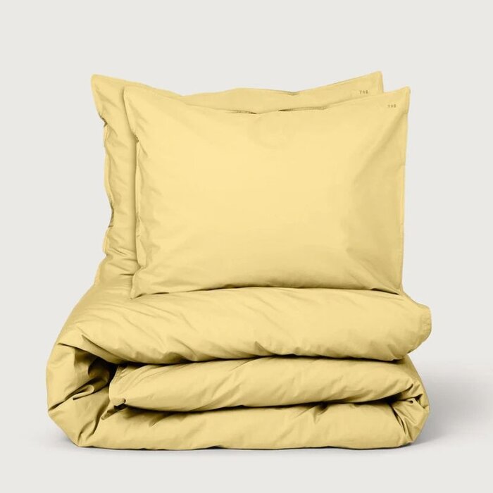 Suite702 Butter Yellow percale dekbedovertrek 240x220 cm - Suite 702