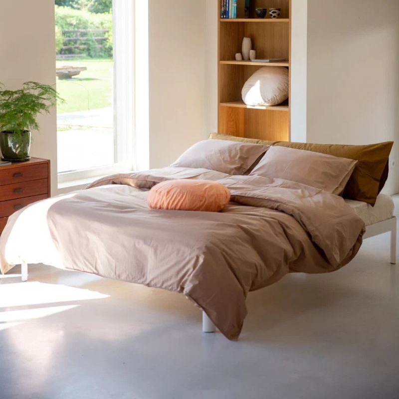 Suite702 Housse de couette percale chameau 240x220 cm