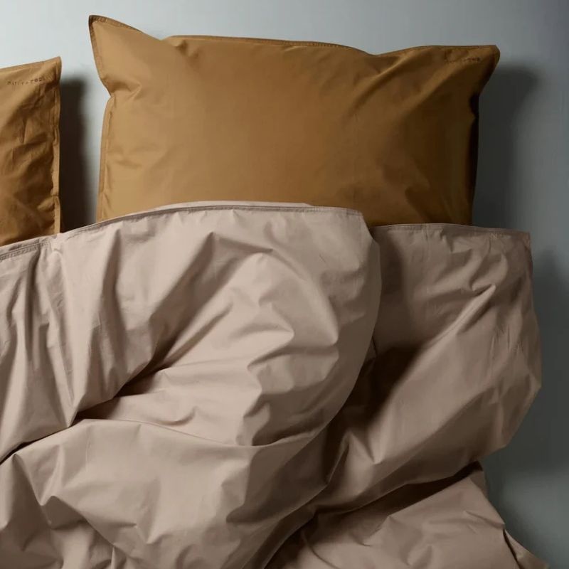 Suite702 Housse de couette percale chameau 240x220 cm