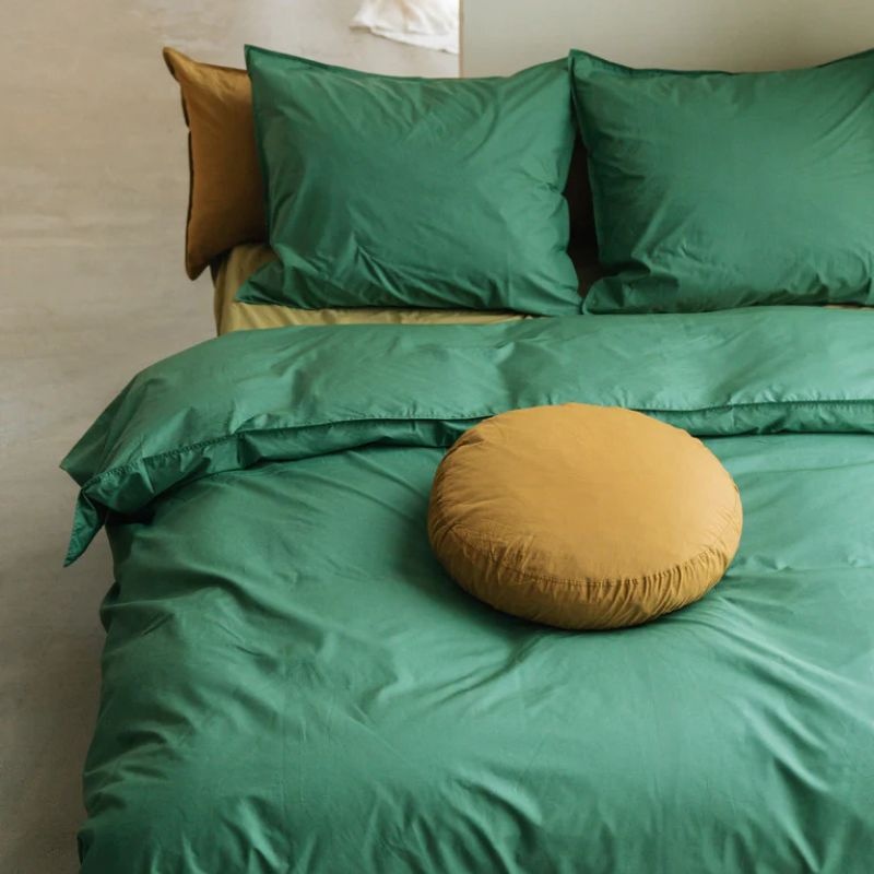 Suite702 Housse de couette percale vert forêt 240x220 cm