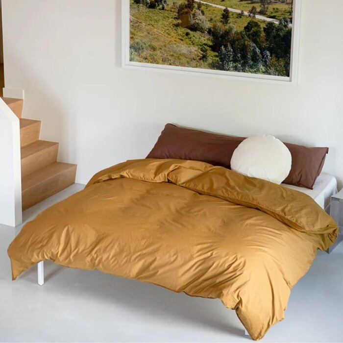 Suite702 Khaki percale dekbedovertrek 240x220 cm