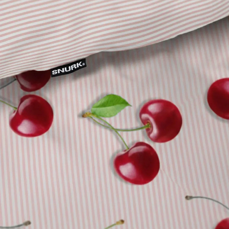 SNURK beddengoed Housse de couette Cerises 1p ou 2p - SNURK