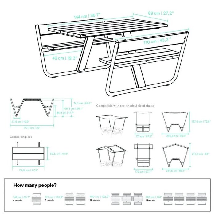 Extremis Manille picknicktafel - Extremis