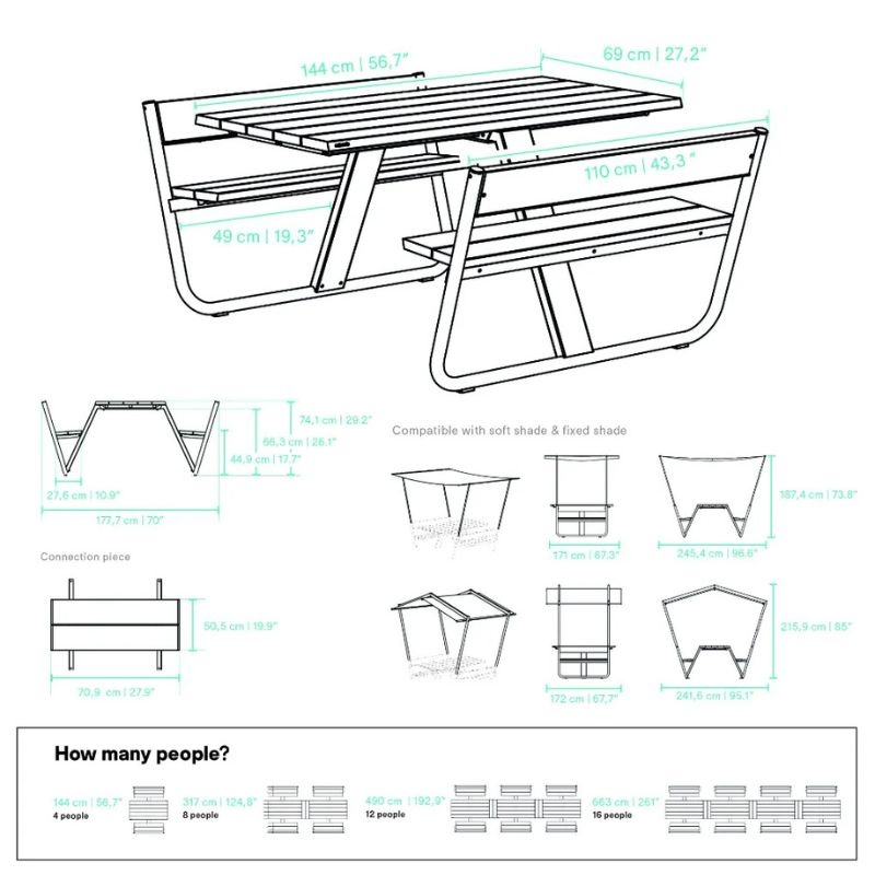 Extremis Manille picknicktafel - Extremis