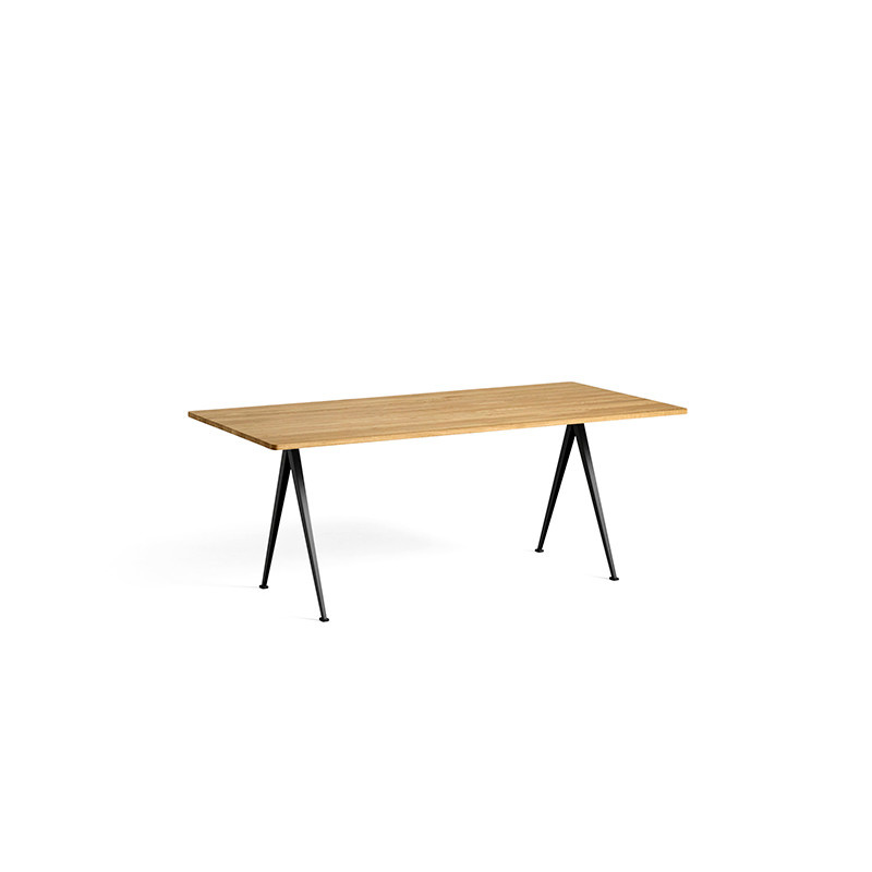 HAY Pyramid table 02 - support en acier noir