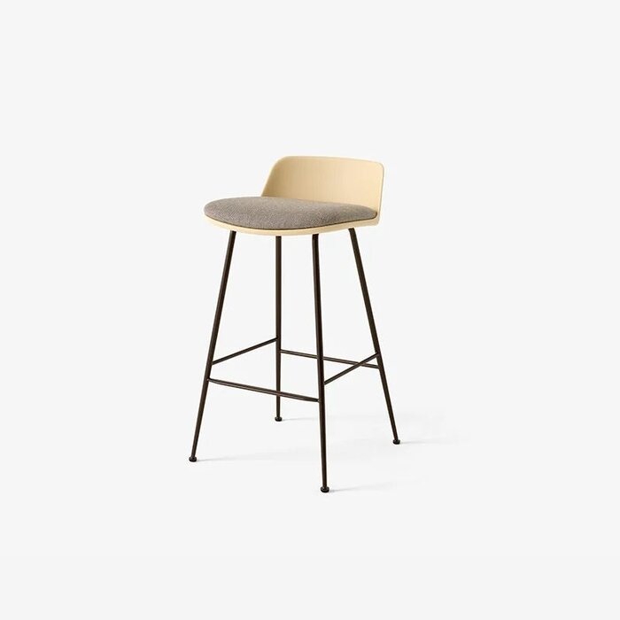 Extremis Rely barkruk HW82 - H66.5 Low back gestoffeerd - &Tradition